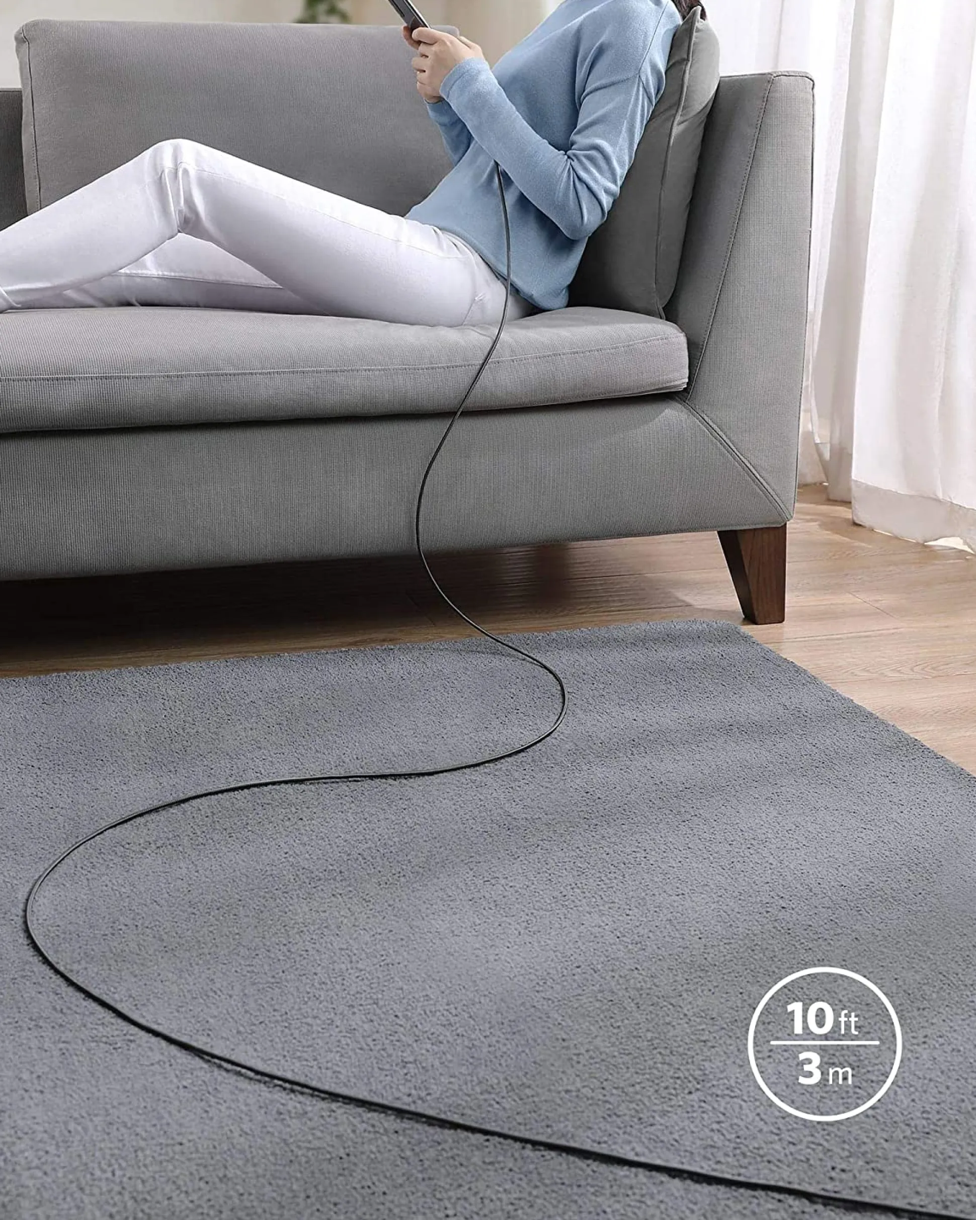 Anker 575 USB-C Docking Station (13-in-1) and New Nylon USB-C to USB-C 100W Cable (10 ft)