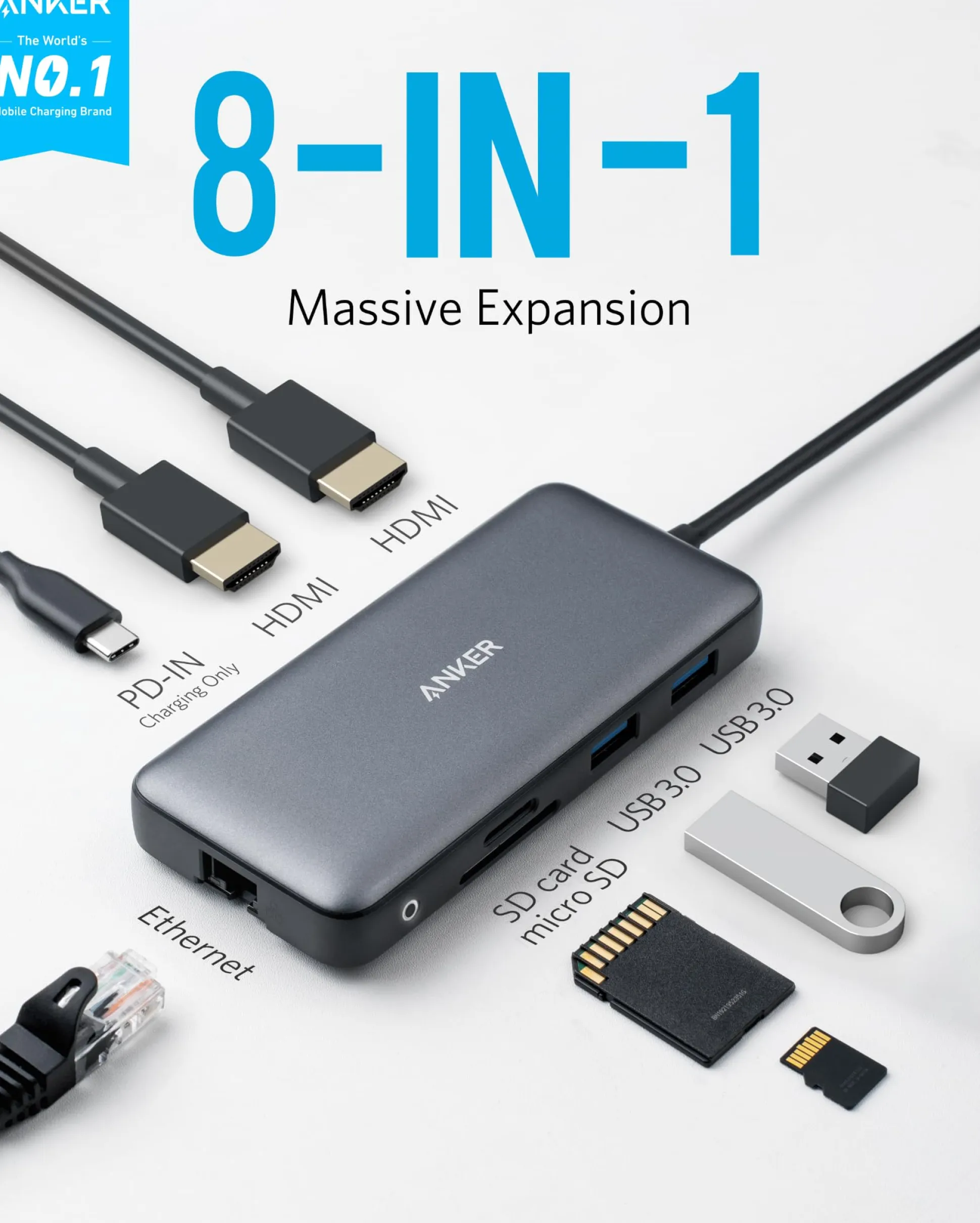 Anker 553 USB-C Hub (8-in-1)
