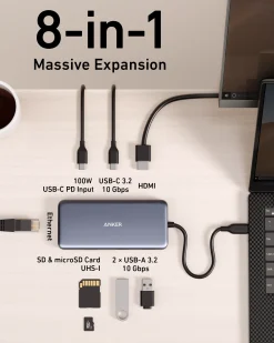 Anker 555 USB-C Hub (8-in-1)