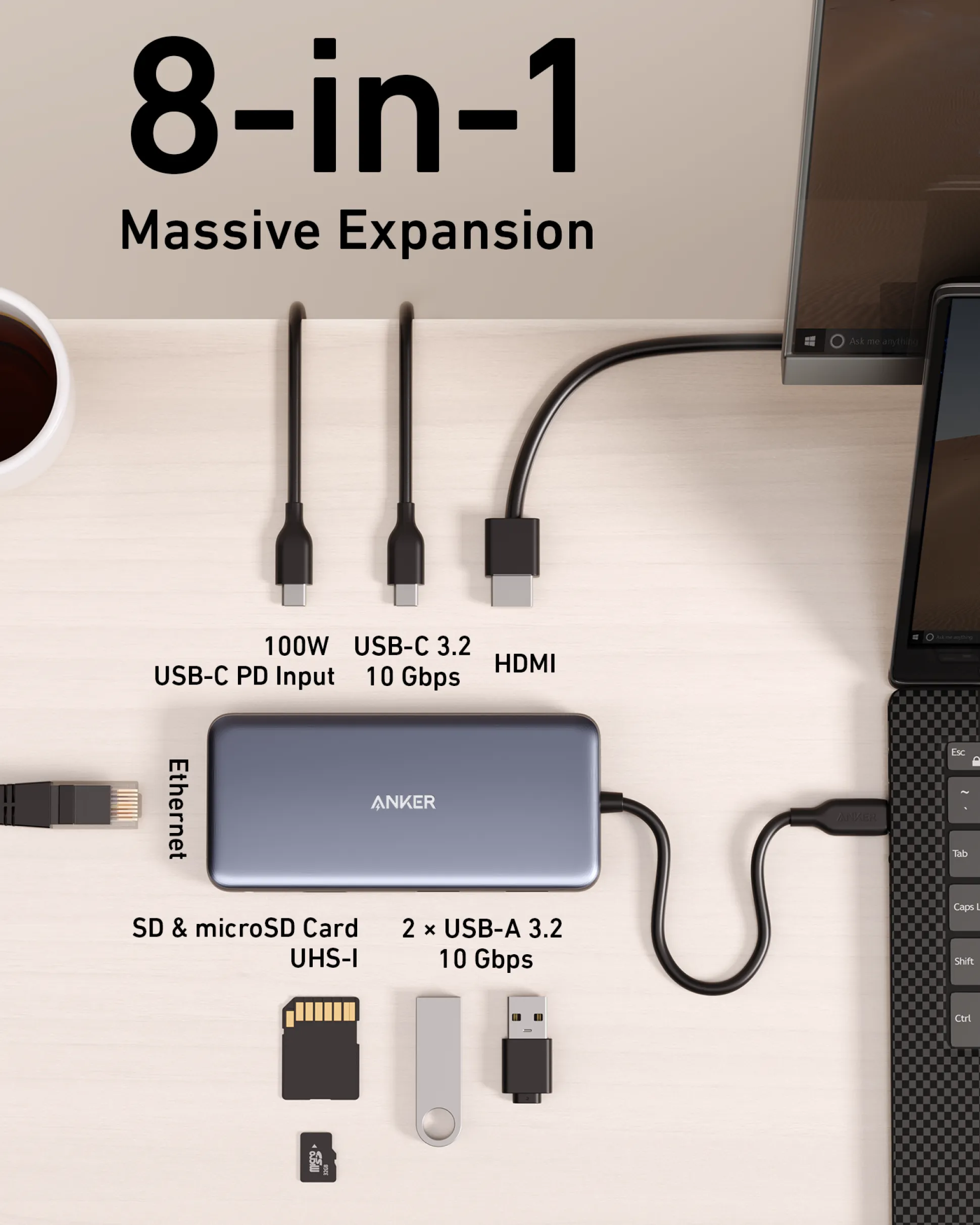 Anker 555 USB-C Hub (8-in-1)