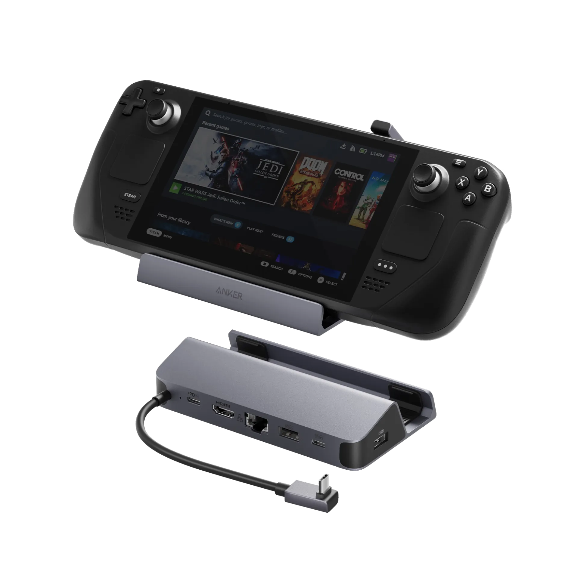 Anker USB-C Hub (6-in-1, For Handheld Game Console)