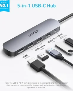 Anker USB-C Hub (5-in-1, 4K HDMI)