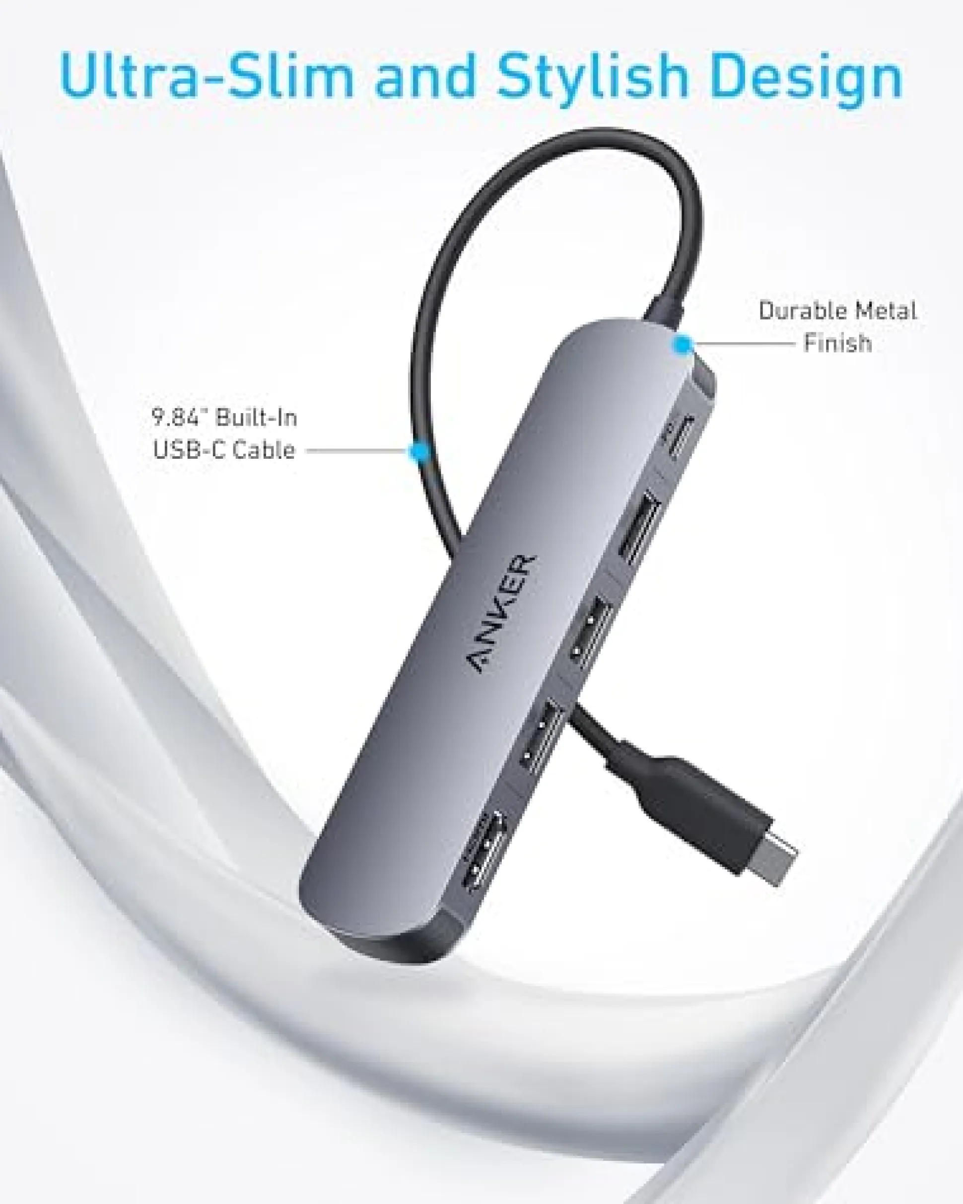 Anker USB-C Hub (5-in-1, 4K HDMI)