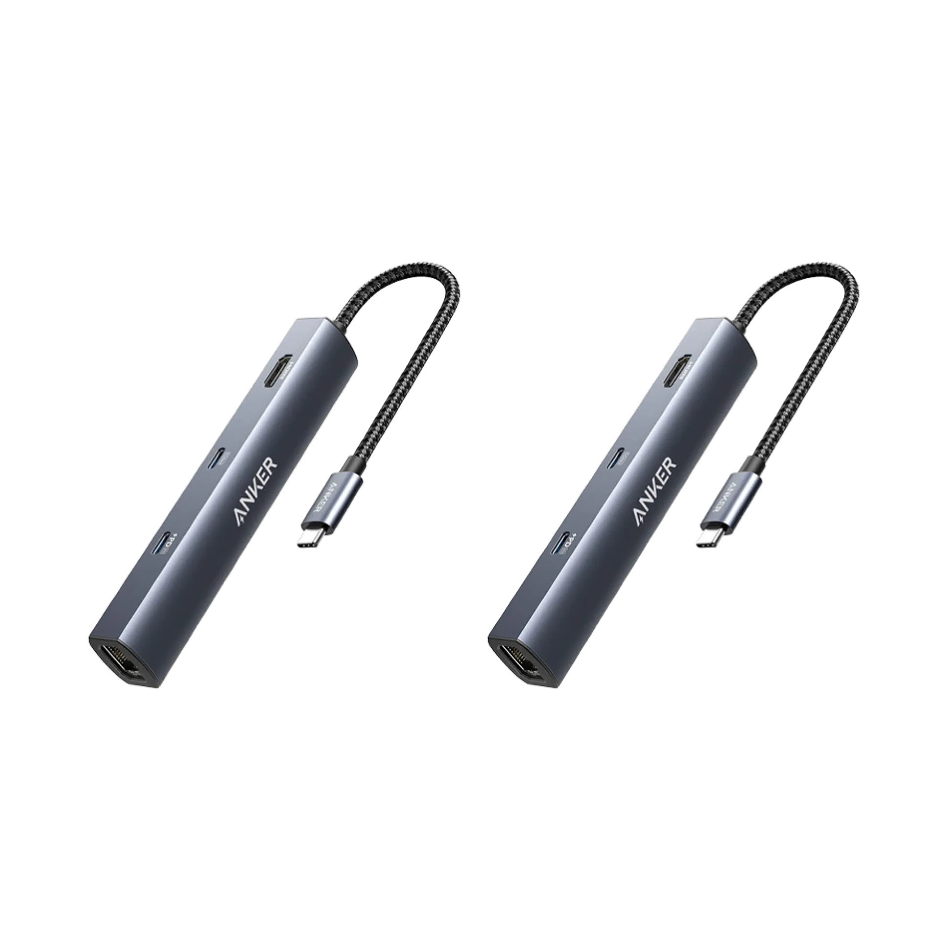Anker 543 USB-C Hub (6-in-1, Slim), 2-pack