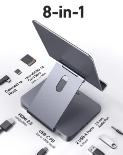 Anker 551 USB-C Hub (8-in-1, Tablet Stand)