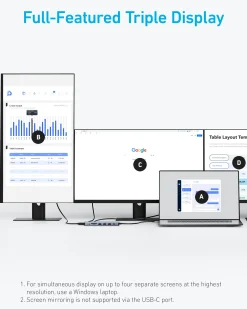 Anker USB-C Hub (14-in-1, Triple Display)