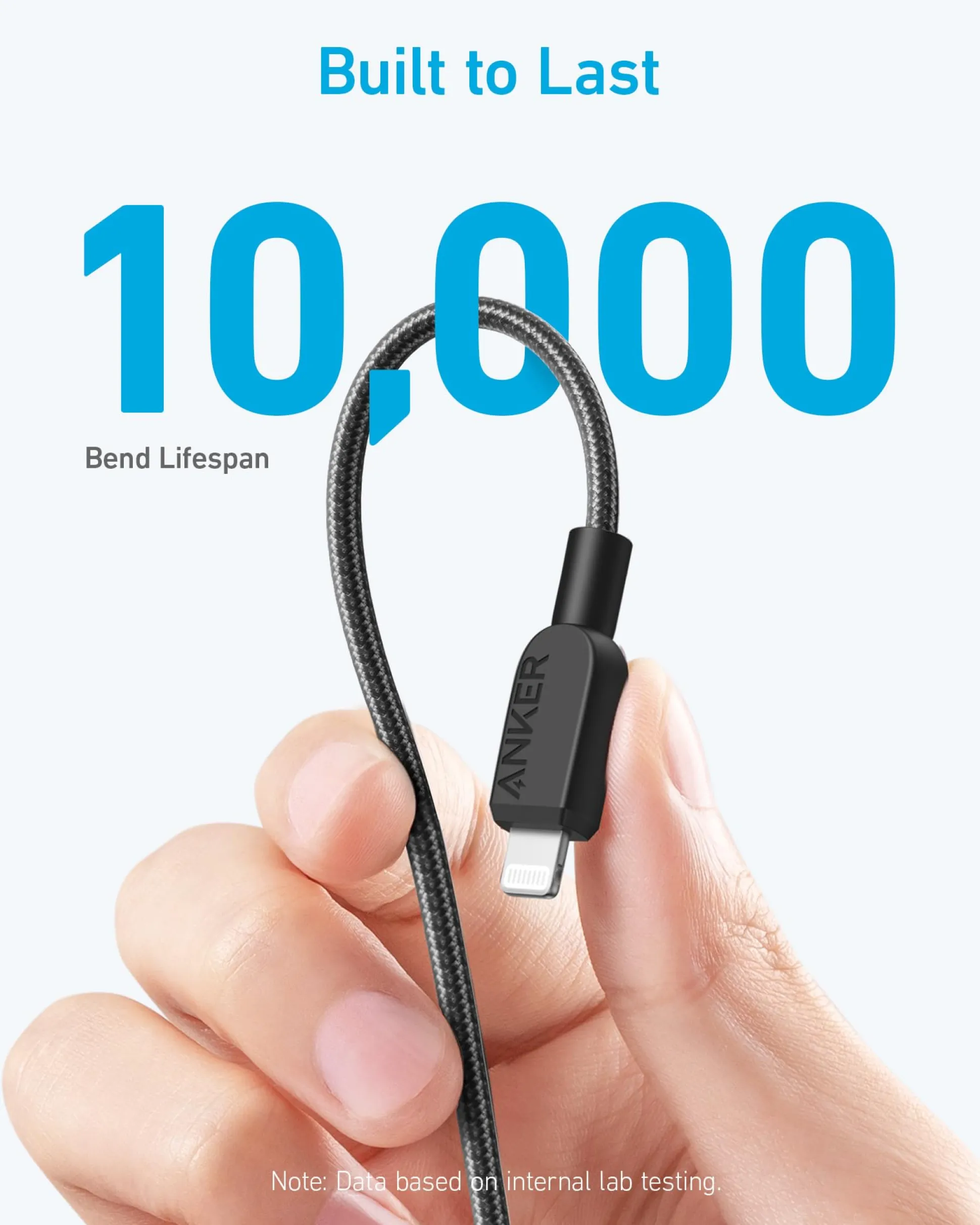 Anker 310 USB-C to Lightning Cable (6 ft /10 ft /3 ft)