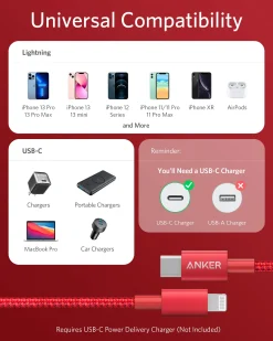 Anker 331 USB-C to Lightning Cable