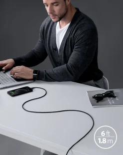 Anker 641 USB-C to Lightning Cable (Flow, 3 ft Silicone)
