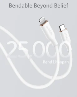 Anker 641 USB-C to Lightning Cable (Flow, 3 ft Silicone)