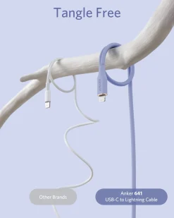 Anker 641 USB-C to Lightning Cable (Flow, 3 ft Silicone)