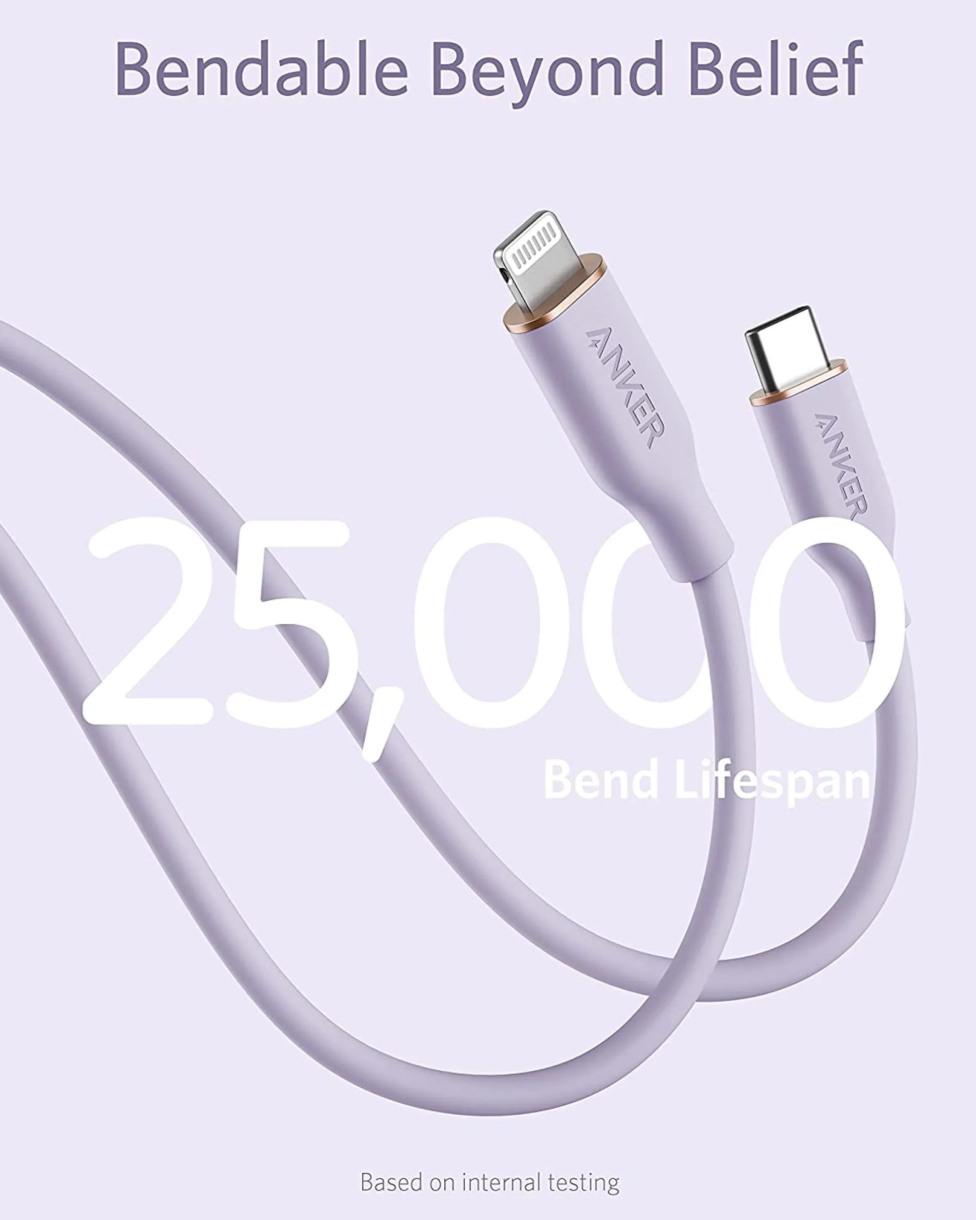 Anker 641 USB-C to Lightning Cable (Flow, 3ft Silicone)