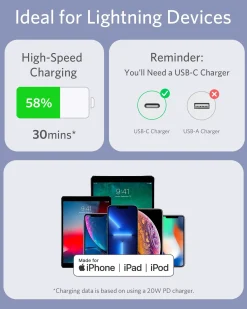 Anker 641 USB-C to Lightning Cable (Flow, Silicone)