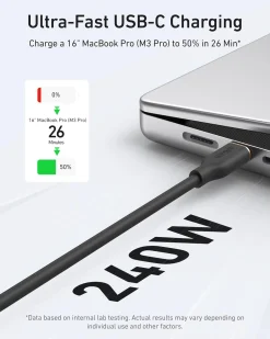 Anker 643 USB-C to USB-C Cable (Flow, Silicone)