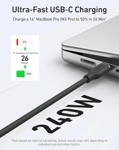 Anker 643 USB-C to USB-C Cable (Flow, Silicone)