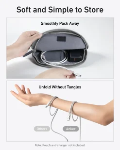 Anker USB-C to USB-C Cable (3 ft / 6 ft, 240W, Upcycled-Braided)