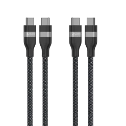 Anker USB-C to USB-C Cable (3 ft / 6 ft, 240W, Upcycled-Braided, 2-Pack)