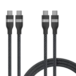 Anker USB-C to USB-C Cable (3 ft / 6 ft, 240W, Upcycled-Braided, 2-Pack)
