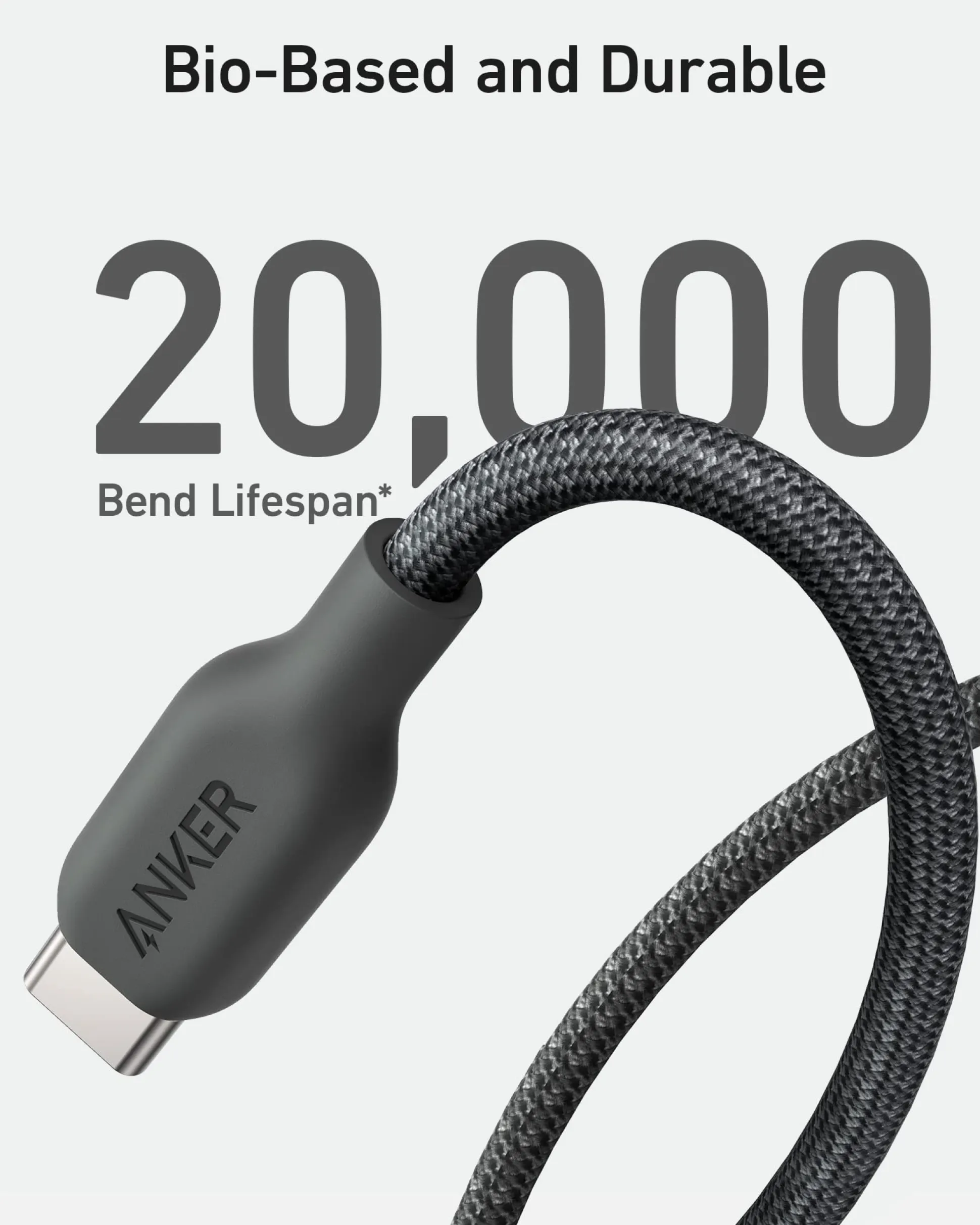Anker 543 USB C to USB C Cable (240W, 10 ft)