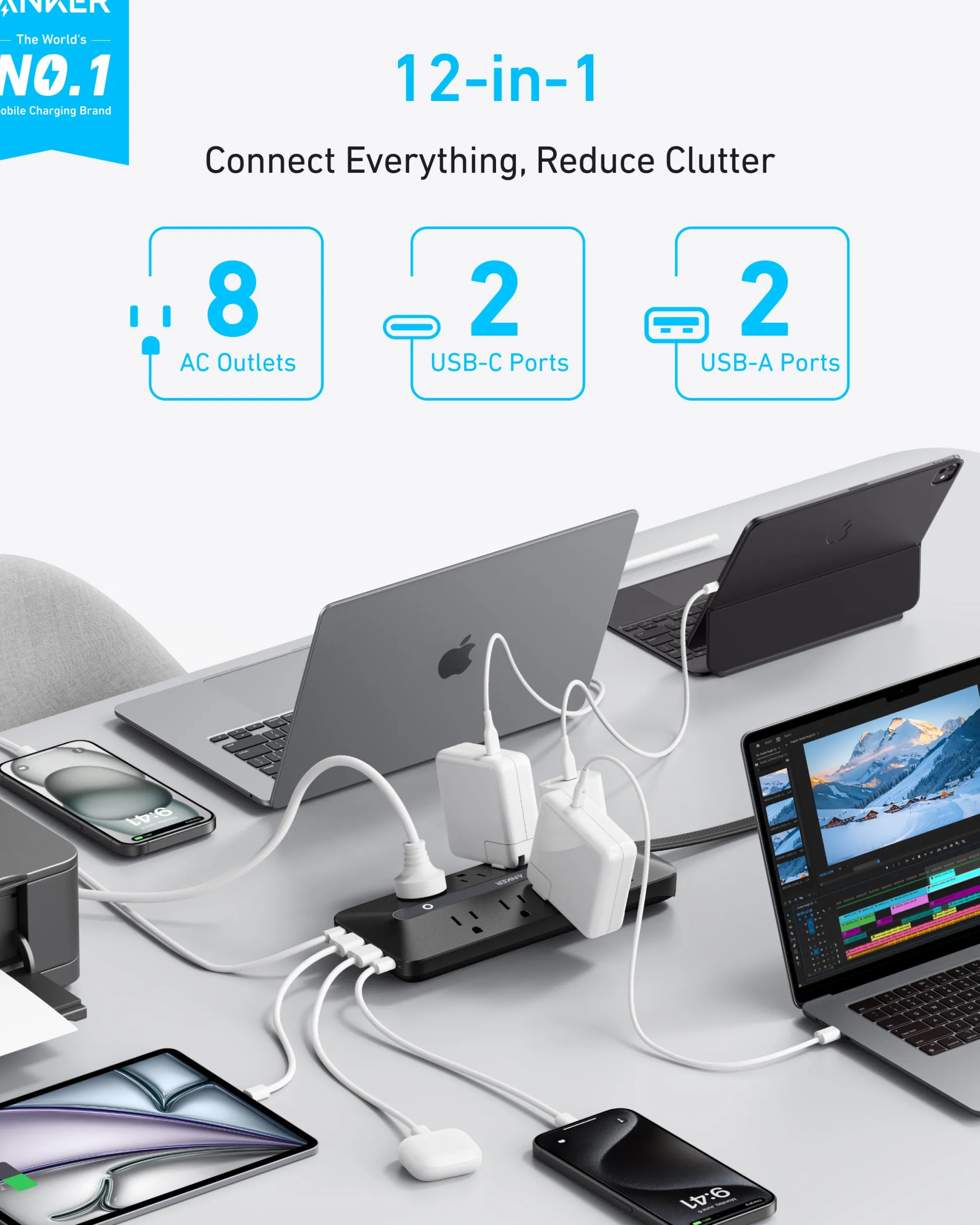 Anker USB Power Strip (12-in-1, 35W)
