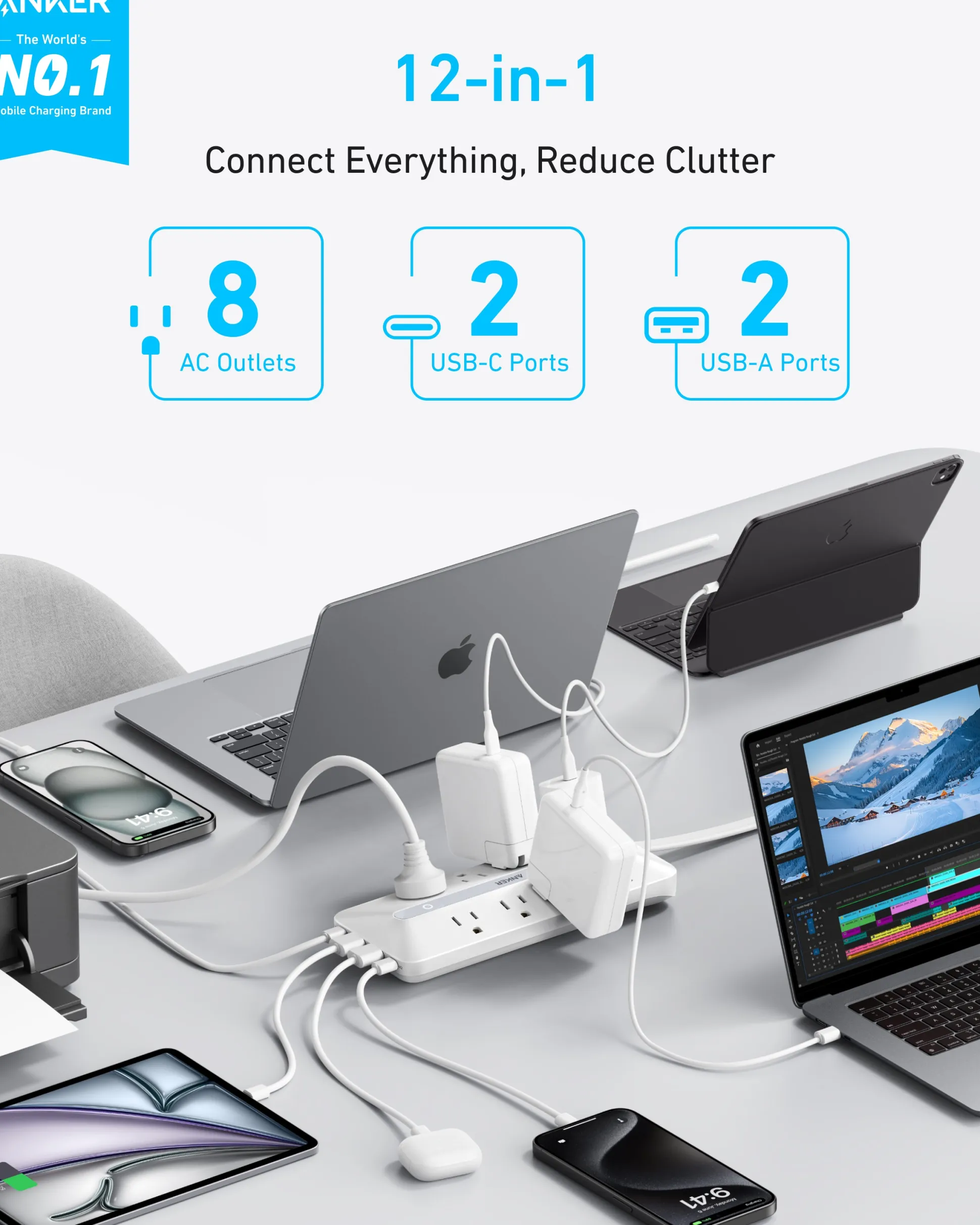 Anker USB Power Strip (12-in-1, 35W)