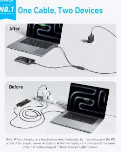 Anker 140W 2-in-1 USB-C to USB-C Cable