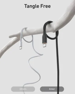 Anker 15W USB-A to USB-C Cable 2Pack (3 ft, Silicone)