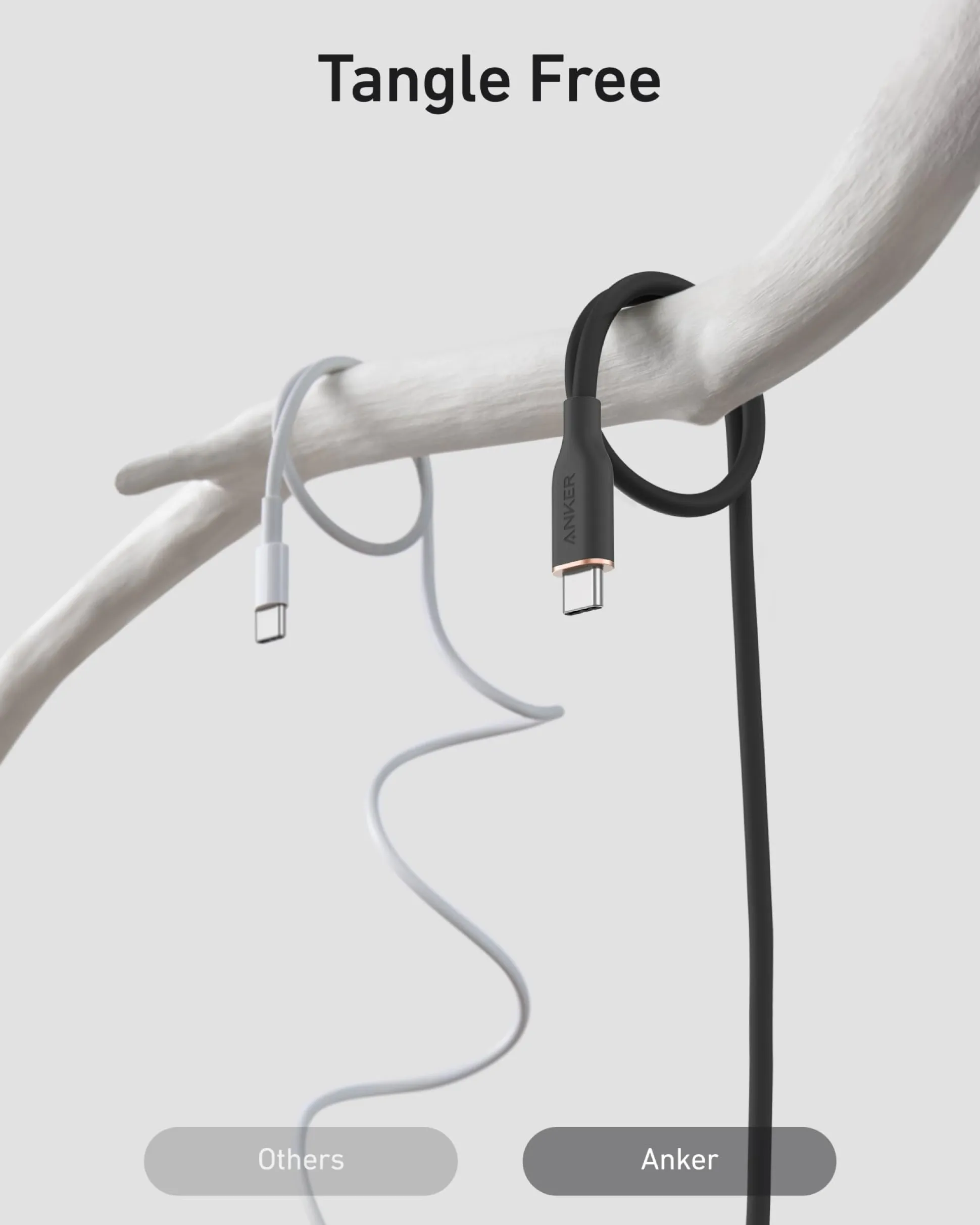 Anker 15W USB-A to USB-C Cable 2Pack (3 ft, Silicone)
