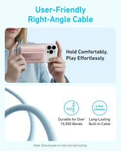 Anker Zolo Magnetic Power Bank (10K, 30W, Built-in USB-C Cable)