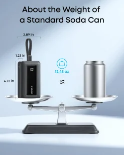 Anker Zolo Power Bank (10K, 30W) with a 5.4-inch (13.7 cm) built-in USB-C cable.
