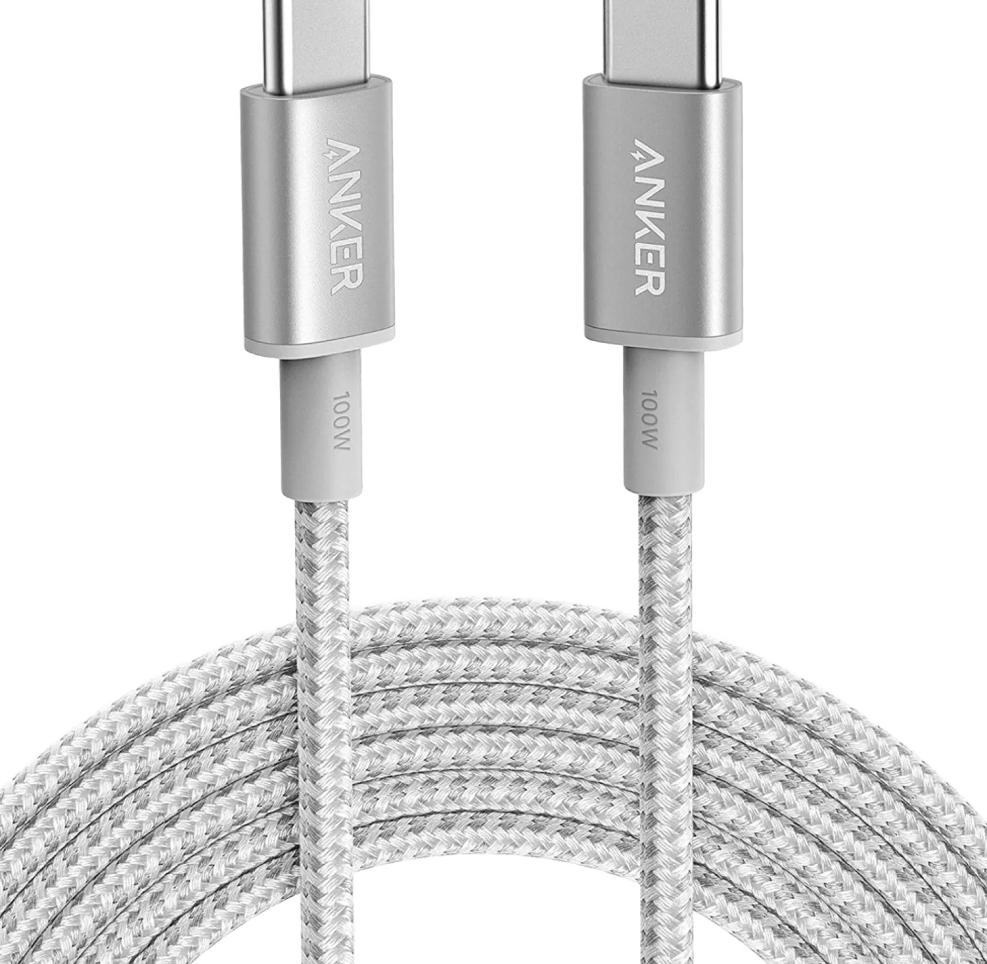 New Nylon USB-C to USB-C 100W Cable (10 ft)