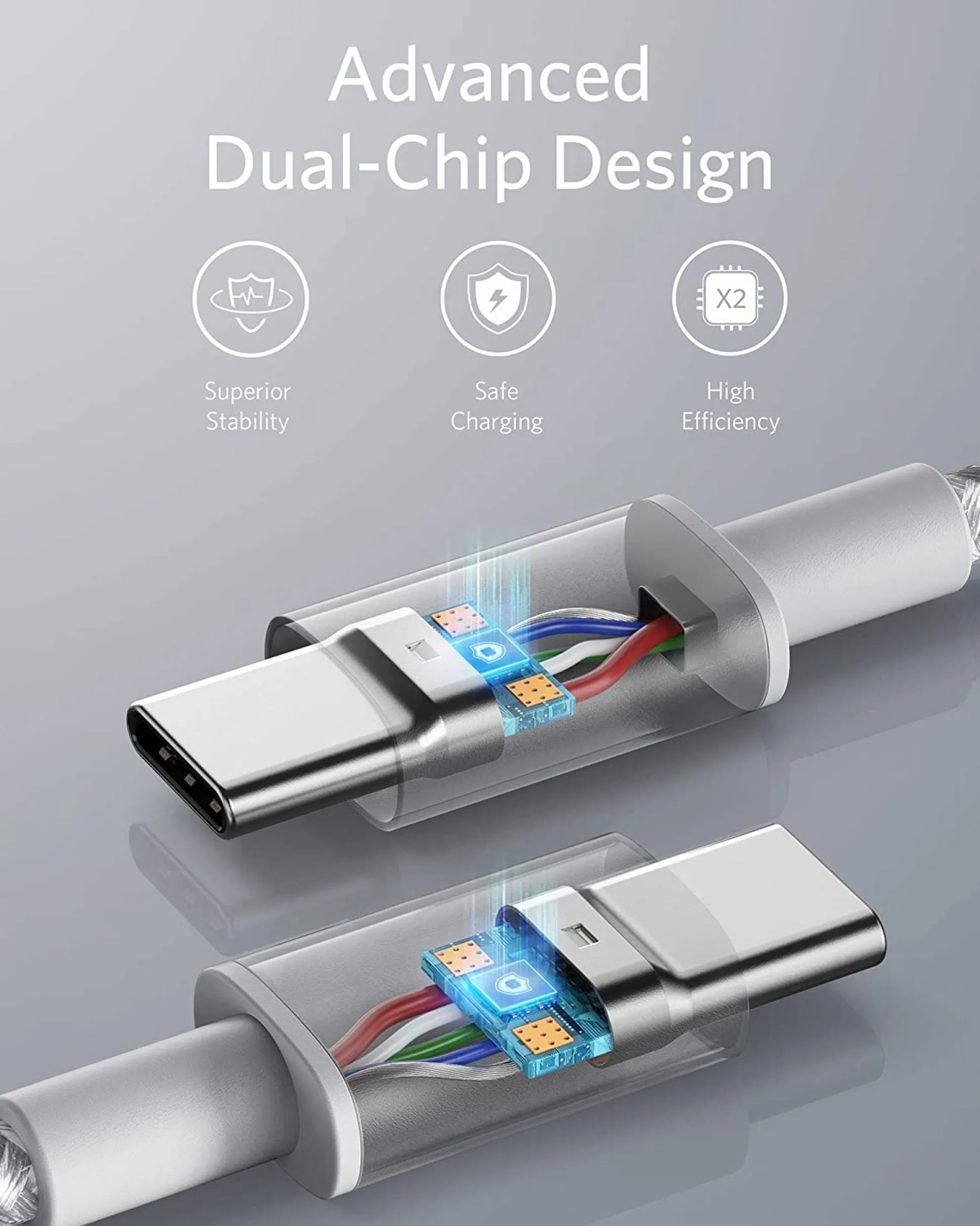 New Nylon USB-C to USB-C 100W Cable (10 ft)