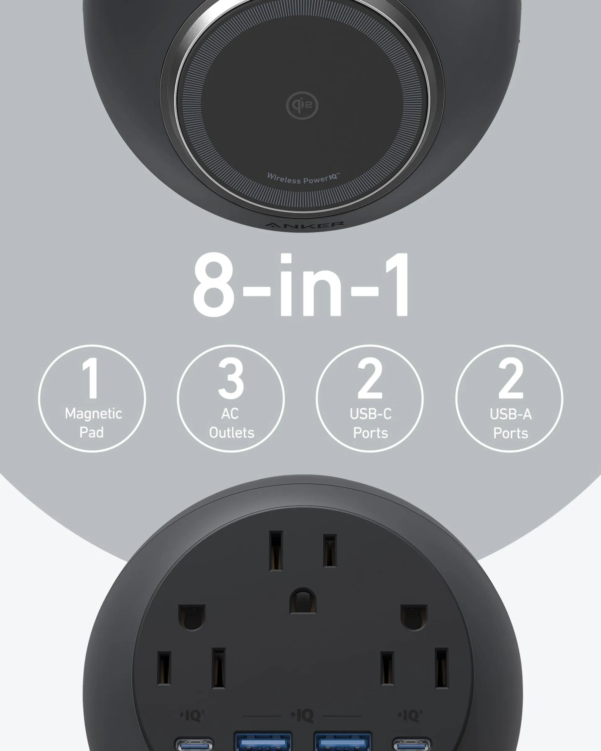 Refurbished Anker MagGo Magnetic Charging Station (8-in-1)