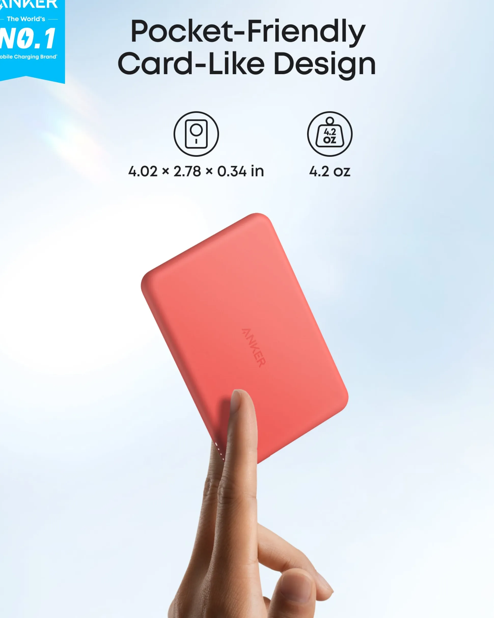 Refurbished Anker MagGo Power Bank (5K, Slim)