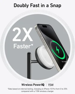 Refurbished Anker MagGo Wireless Charging Station (3-in-1 Stand)