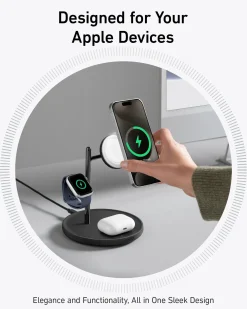 Refurbished Anker MagGo Wireless Charging Station (3-in-1 Stand)
