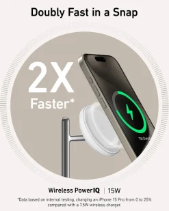Refurbished Anker MagGo Wireless Charging Station (3-in-1 Stand)