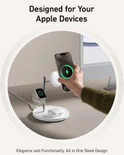 Refurbished Anker MagGo Wireless Charging Station (3-in-1 Stand)