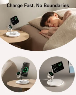 Refurbished Anker MagGo Wireless Charging Station (3-in-1 Stand)