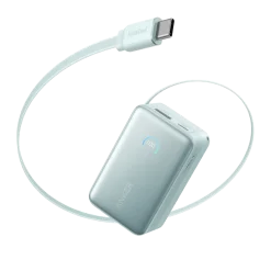 Refurbished Anker Nano Power Bank (10K, 45W, Built-In Retractable USB-C Cable)