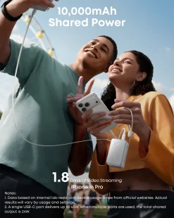 Refurbished Anker Nano Power Bank (10K, 45W, Built-In Retractable USB-C Cable)