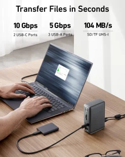 Refurbished Anker 575 USB-C Docking Station (13-in-1)
