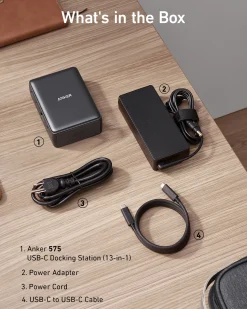 Refurbished Anker 575 USB-C Docking Station (13-in-1)